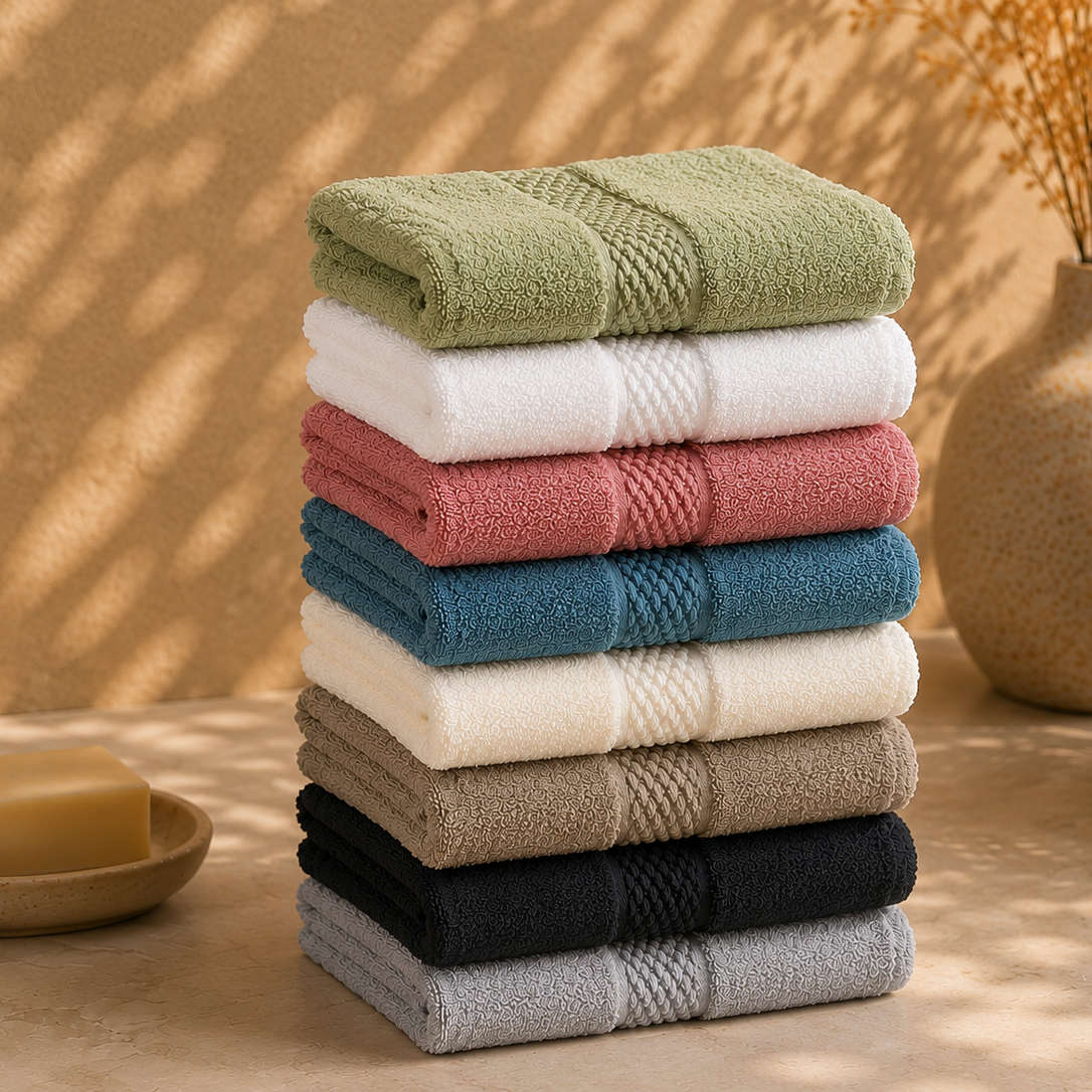 Olivia Towel (30x30) (30x50) - Set of 12 - 600 GSM