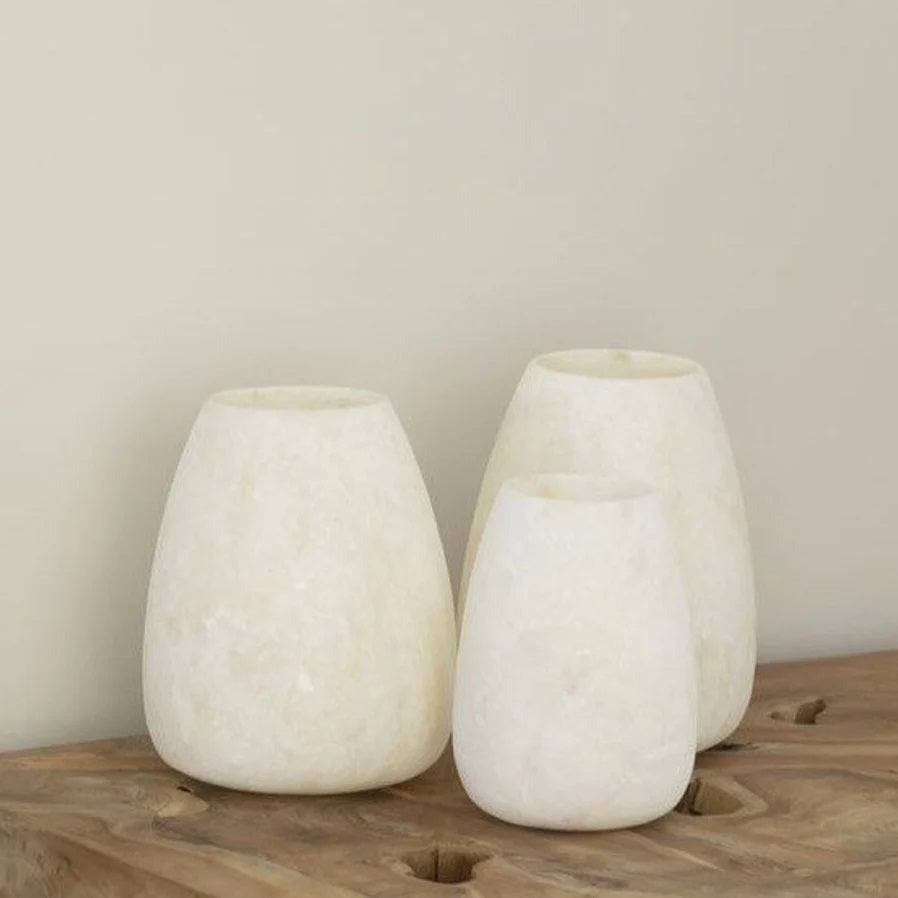 Vase Alabaster - Set of 3