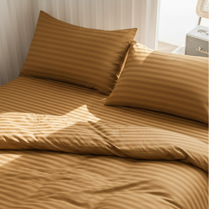 Striped Sateen Duvet Cover