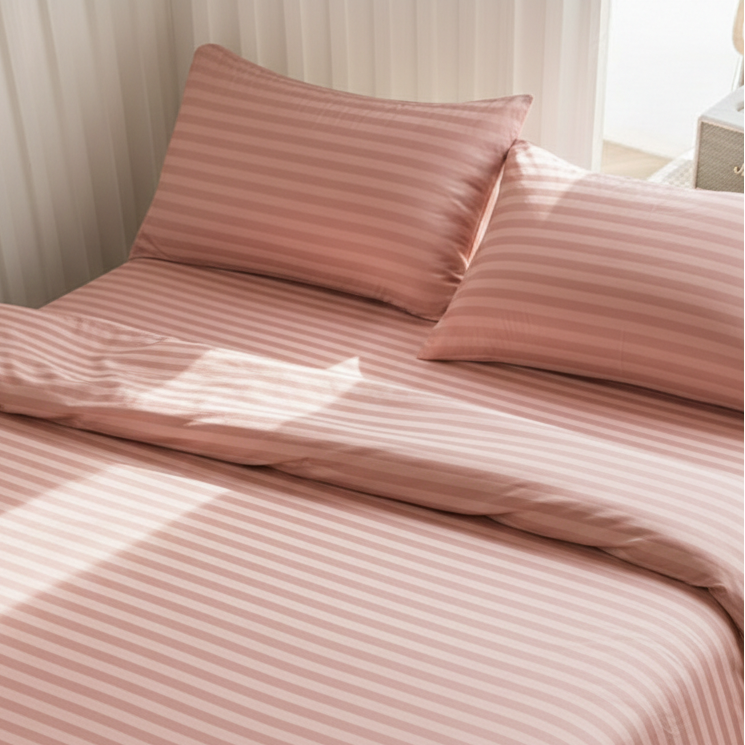 Striped Sateen Duvet Cover