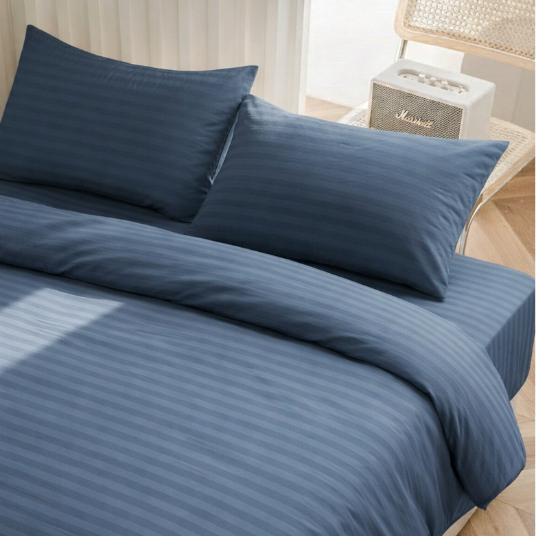 Striped Sateen Duvet Cover