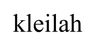 Kleilah logo